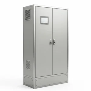 Lemari Panel Box Stainless Steel 2 Pintu (90x40x150 cm)