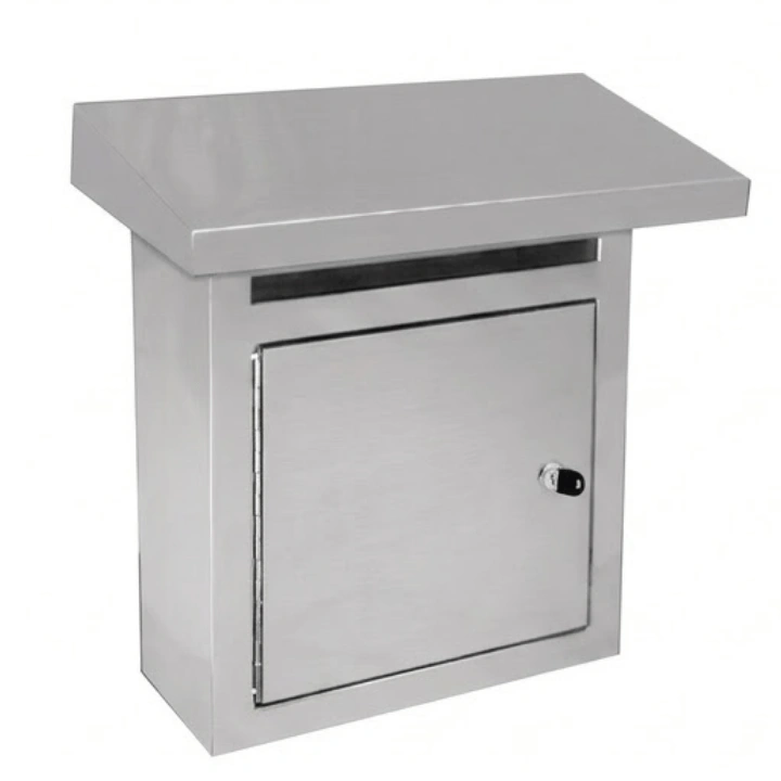 Kotak Surat Stainless Steel Model Topi (27x12x35 cm)