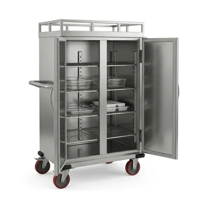 Food Warmer Trolley Stainless Steel SS304 - 16 Tray Digital (90x65x140+8 cm) - Image 3
