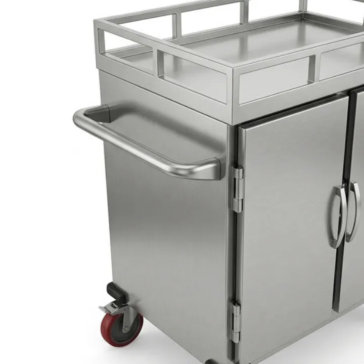 Food Warmer Trolley Stainless Steel SS304 - 16 Tray Digital (90x65x140+8 cm) - Image 2