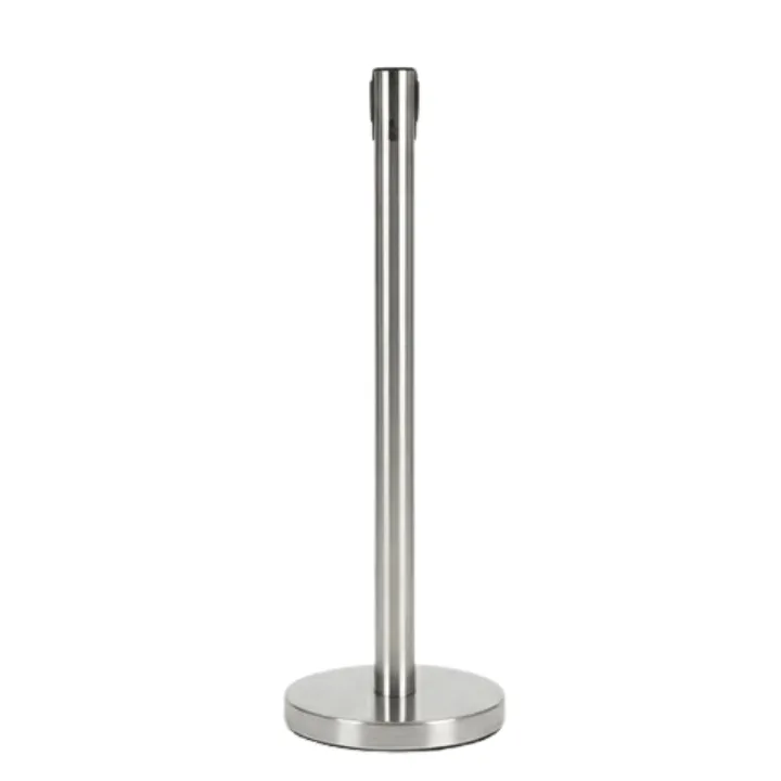 Tiang Antrean Stainless Steel Pita Tarik Retractable Barrier Stand (Tinggi 90 cm) - Image 3
