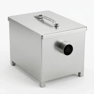 Grease Trap Standar Stainless Steel Perangkap Lemak Dapur (40/60 x 30/40 x 30 cm)