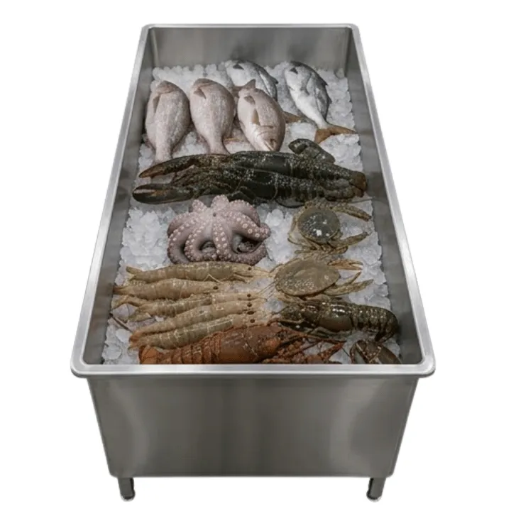 Bak Thawing Stainless Steel SS304 Bak Cuci Ikan Fish Sink (150x60x50 cm) - Image 2
