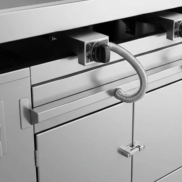 Cabinet Teppanyaki Stainless Steel SS304 Meja Teppanyaki Grill (120x70x85 cm) - Image 3