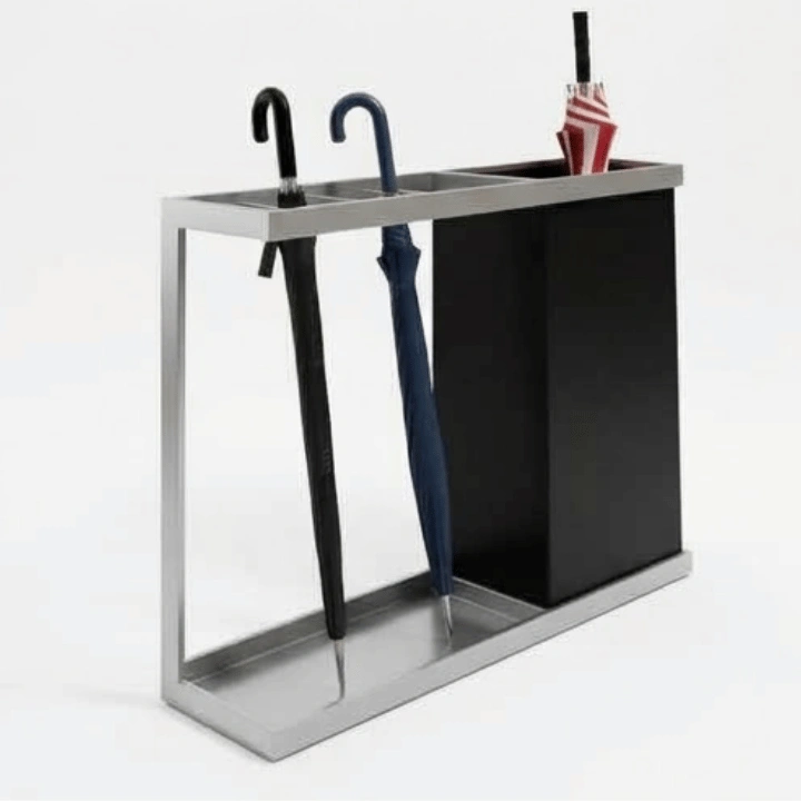 Tempat Payung Stainless Steel Modern Kotak (80x20x60 cm) - Image 2