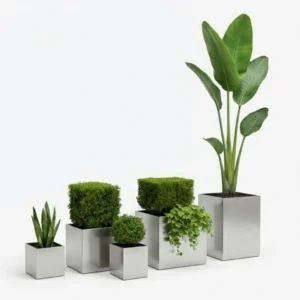 Pot Tanaman Stainless Steel Minimalis (Planter Box)