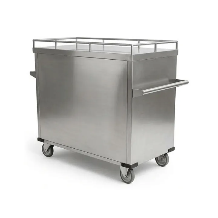 Food Warmer Trolley Stainless Steel SS304 - 24 Tray (130x60x120+8 cm) - Image 3