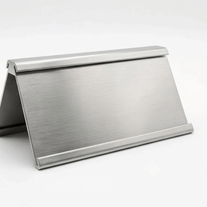 Name Plate Meja Alumunium 2 Sisi (Two Side Name Holder 8 Inch) - Image 3