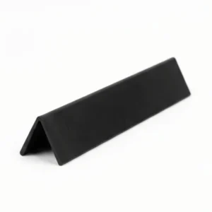 Name Plate Meja Plastik & Metal 2 Sisi Hitam (Two Side Name Holder 12 Inch)