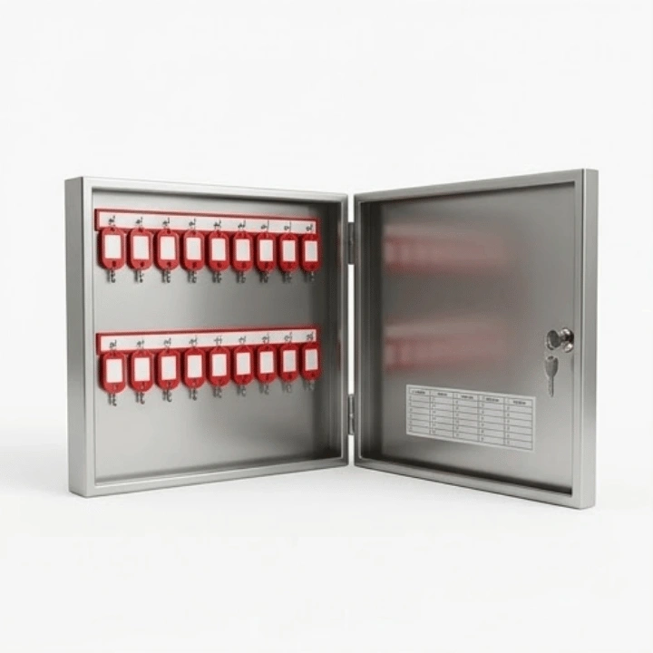 Kotak Kunci Besi Dinding Isi 20 Gantungan (Key Box Storage)