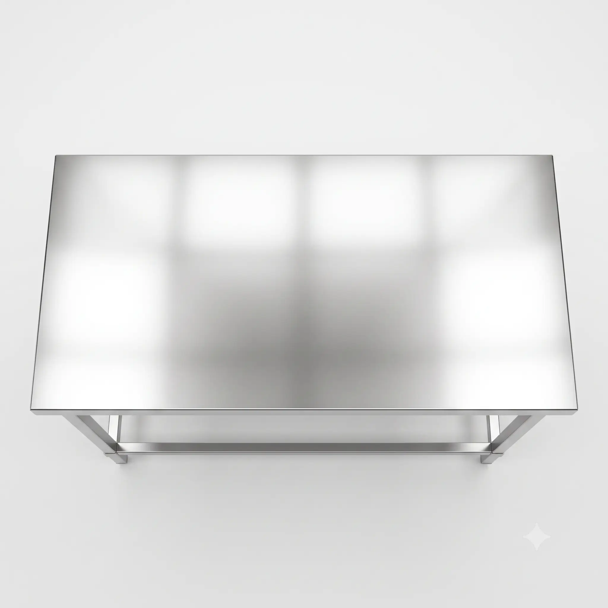 Meja Kerja Stainless Steel 1 Susun / Work Table Stainless Steel (P100 x L60 x T80 cm) - Image 3